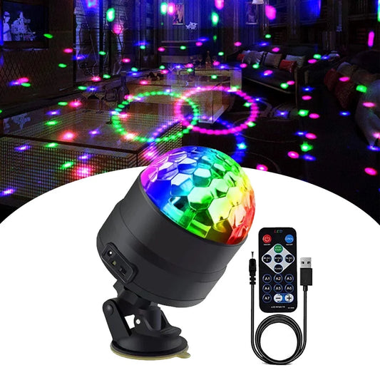 Disco Ball Party Strobe Lights Sound Activated Karaoke Disco Lights with Remote Control for Party Club Bar Karaoke Holiday Dance Birthday Ballroom Home Decoration